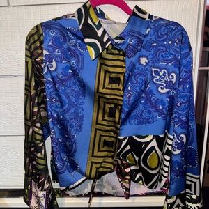 Zara Multicolor Patterned Blouse